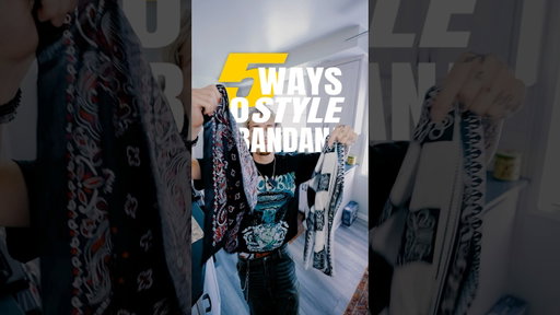 5 ways to style a bandana 🎯🔥