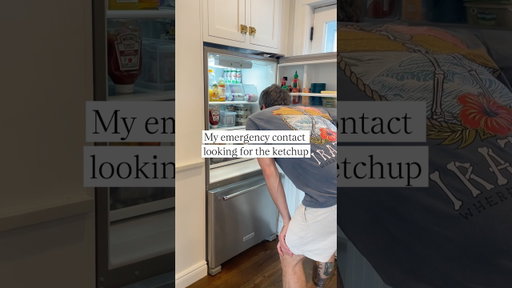 My emergency contact looking for the ketchup