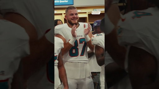 Vibes are 🆙 Step into the locker room after our Week 10 win 🔊