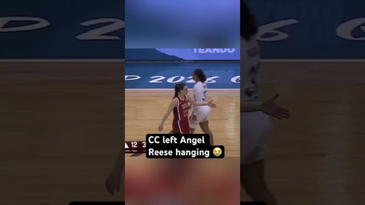 No love between CC and Angel. #wnba #caitlinclark #angelreese #shorts