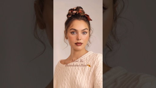 How To: Bandana Bun for Fall 🍂 #FallHair