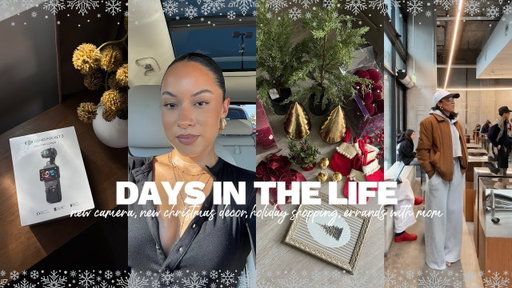 vlog: new camera, new christmas decor, holiday shopping, errands with mom
