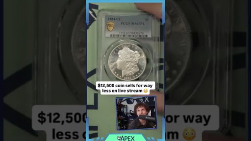 1884-CC Morgan Silver Dollar Auction Goes Wrong 👀 #shorts
