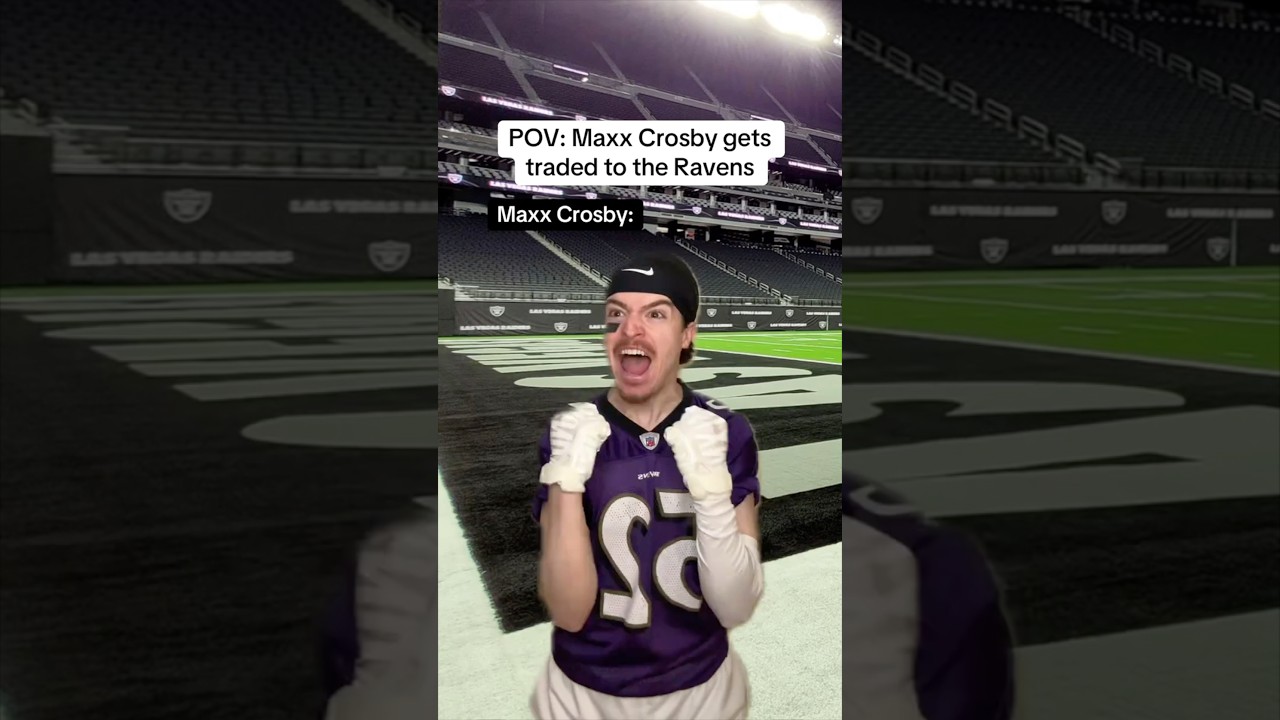POV: Maxx Crosby gets traded to the Ravens😂🏈