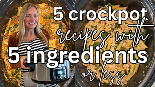 CROCK-TOBER!  5 CROCKPOT RECIPES WITH 5 INGREDIENTS OR LESS! MOLLY PURCELL