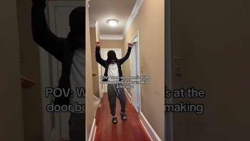 POV: When someone is at the door but they makin a fire beat #relatable #funny