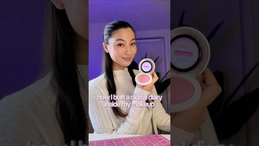 How I Built a Digital Diary Inside My Makeup!! 💗 ib @meshtimes #diy #tech ⁠@OpenAI #ChatGPT_Partner