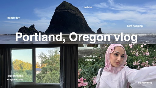 Travel to Oregon with me- places to go, cafes, nature, attending a wedding, beach day, & more!