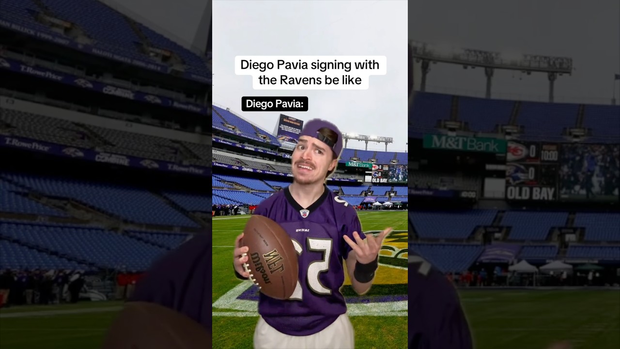 Diego Pavia signing with the Ravens be like😂🏈