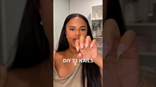 How I DIY My Nails for $2 💅🏽#pressonnails #diynails #diy