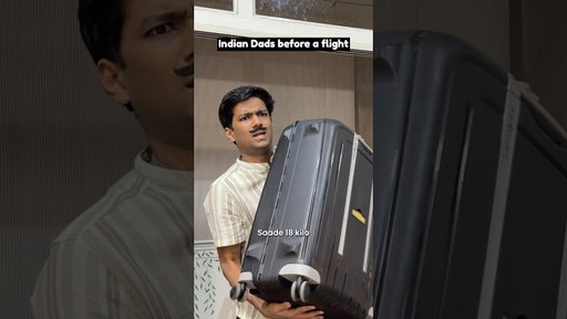 Indian Dads before a flight | Manish Kharage #shorts