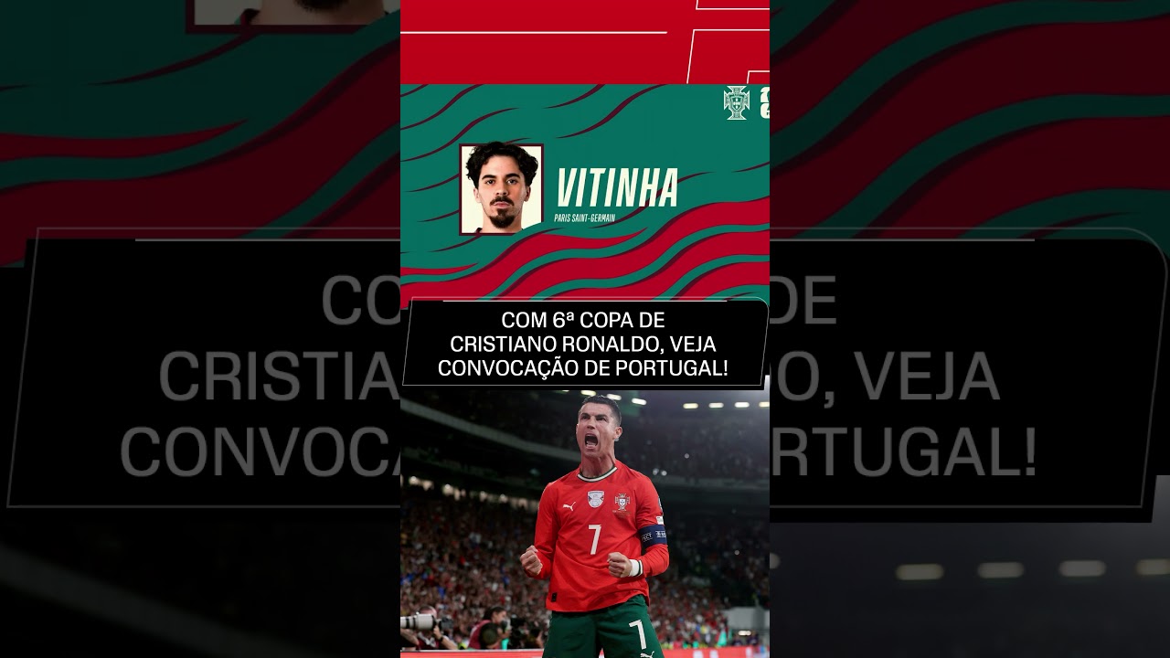 CRISTIANO VAI PARA A SUA SEXTA COPA DO MUNDO! 🔥🔥 #shorts