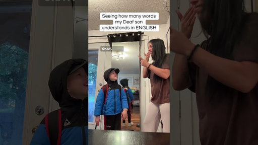 Seeing how many words my Deaf son can HEAR #cochlearimplant #signlanguage #asl #parenting #deaf