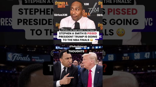 Stephen a is PISSED President Trump is going to the finals. 😳😭 Thoughts? #NBA #nbafinals #knicks