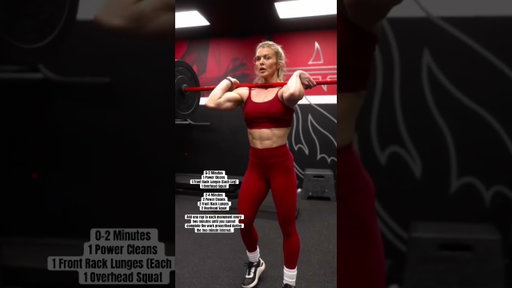 Barbell Weight RX: Men 115, Women 85 Scaled: Men 95, Women 65. Link in bio: Naked Training Program.