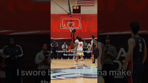 I swore he was gonna knock that shot down too😭 #fyp #jordanholidayclassic #aau @jordan