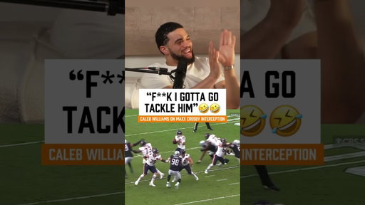Caleb Williams REACTS To Maxx Crosby Interception! 🤣