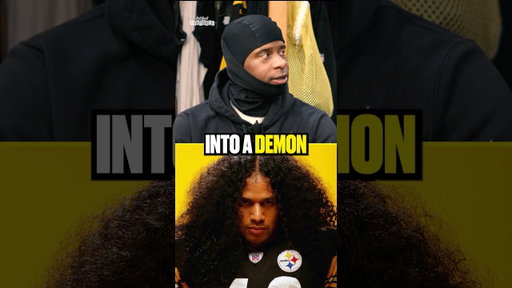 Troy is kind person, but a absolute menace on the field 😈😂 #nfl #steelers #troypolamalu