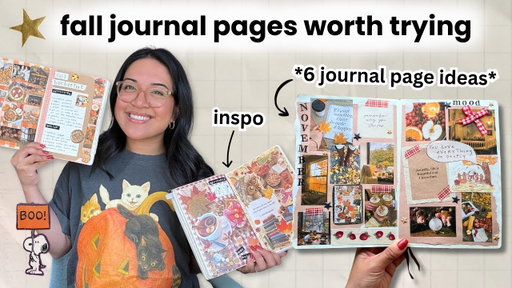 Fall journal page ideas worth trying 🍂 // my fall journal set up, flip through & journal inspiration
