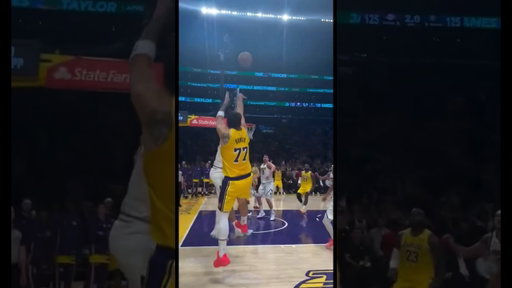 Court side view of Luka Doncic game winner 🤤