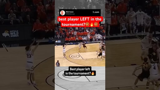 Is Keaton Wagler the best player LEFT in the tournament?🏀🔥🏀 #illini #marchmadness #basketball
