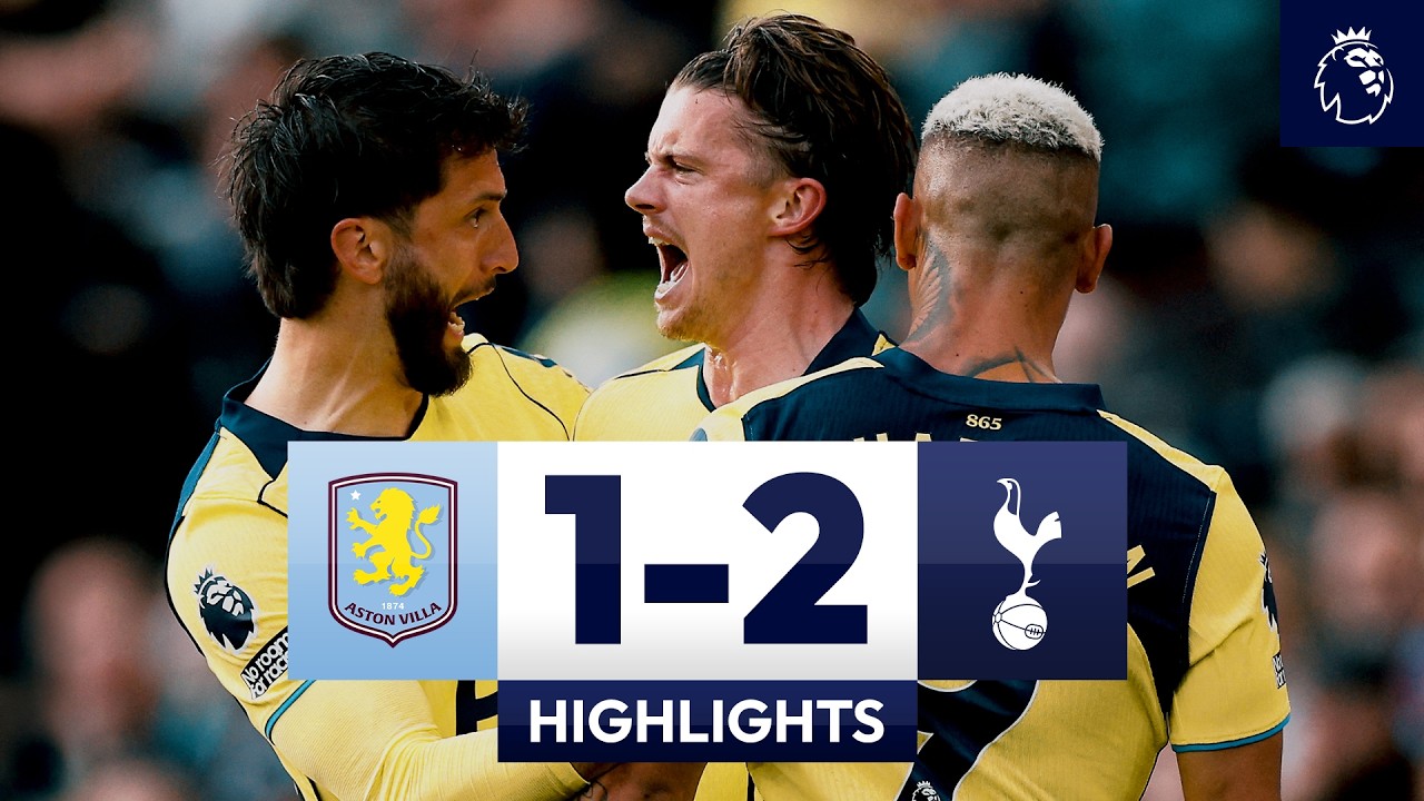Conor Gallagher's First Spurs Goal! | Aston Villa 1-2 Spurs | Premier League Highlights