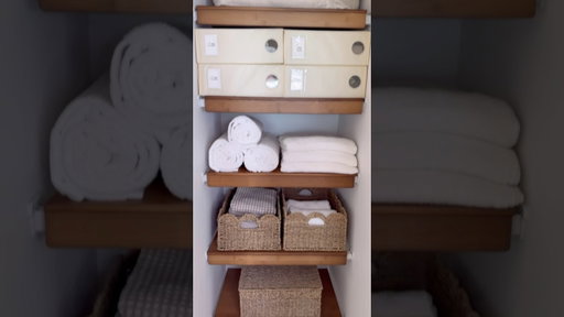 Amazon Linen Closet Organization #youtubeshorts #linencloset #organizedhome #closetorganization