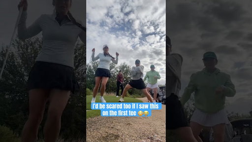 This is how we warmup now 🫡 #goodgoodgolf #goodgood #golflife #viraldance  #viralsound #roadtrip