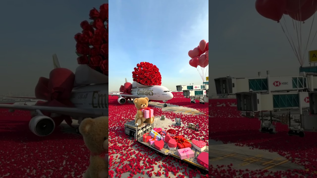 Love is our Favourite Destination for the Emirates A380 ❤️