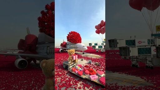 Love is our Favourite Destination for the Emirates A380 ❤️