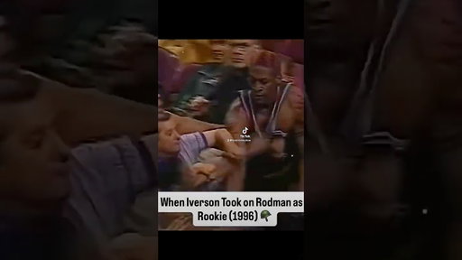 When Rookie Allen Iverson took on Dennis Rodman 😱 (1996)