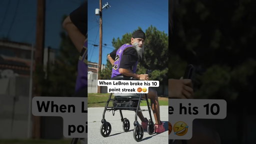When LeBron broke his 10 point streak 🏀🤣 #lebronjames #nba #comedyshorts
