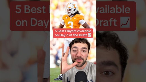 5 Best Players STILL Available on Day 3 of the NFL Draft #nfl #football #nfldraft
