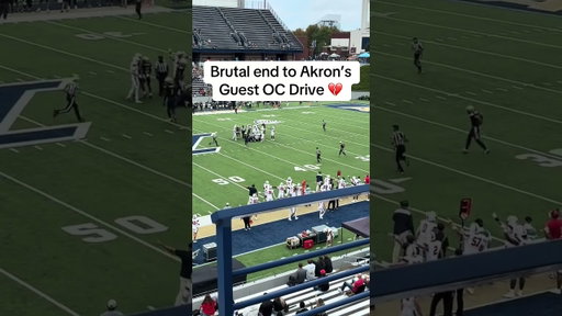 At least the guest Offensive Coordinator crossed midfield 💔 #collegefootball #cfb #akron