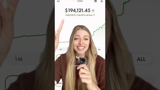I have $194,121.45 invested 💰 #shorts