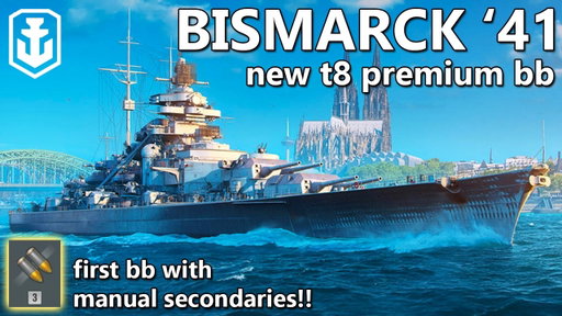 Manual Secondaries on a Battleship for the First Time - Bismarck '41 (World of Warships)