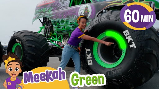Meekah's Monster Truck WHEELS | Blippi Vehicles | Learning Videos for Kids