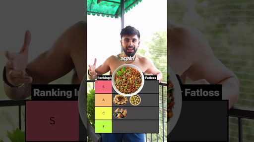 Ranking Indian Street Foods for Fat Loss