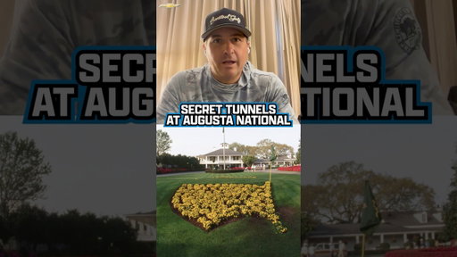 Kiz reveals behind-the-scenes details  about Augusta’s HIDDEN TUNNEL system 🤯 @Chevrolet #Ad