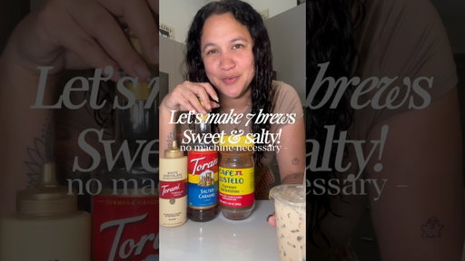 Making 7 brew dupes - sweet & salty #coffee #instantcoffee #cafebustelo #7brew