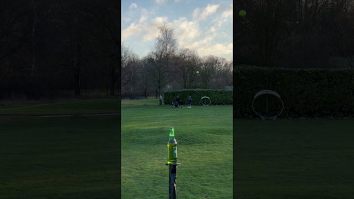 Beer bottle 100yds out… impossible?! #golf
