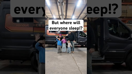 ⁠@vandoitco mom van where does everyone sleep!? #vanlife