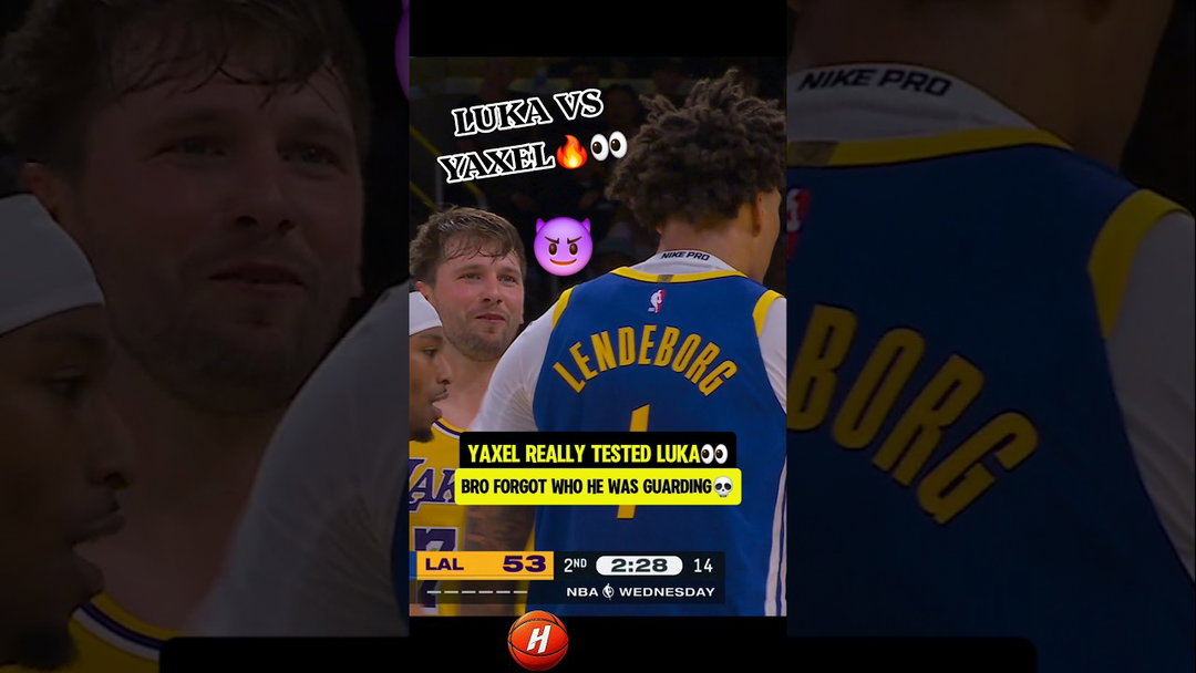 Luka HAD TO show the ROOKIE where he was😭✌️