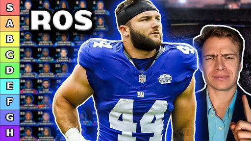 Updated Top 40 Running Back Rankings & Tiers (ROS)