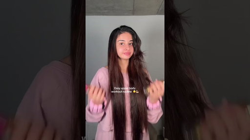 Easy upper body workout 🤝🙂‍↕️ #hairstyle #hairtutorial #straighthair #longhair #fitness