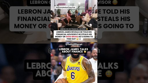 😳 LeBron James was NOT playing around with his money 💰👀 #NBA # #lebron #lebronjames #finance