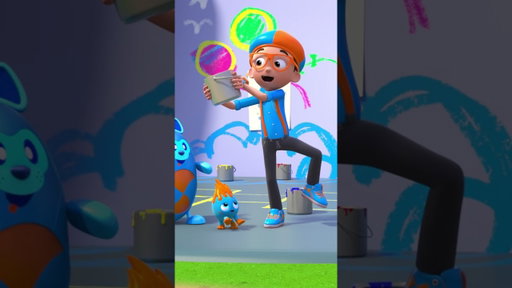 Shaking and Mixing Colors With #Blippiwonders #shorts