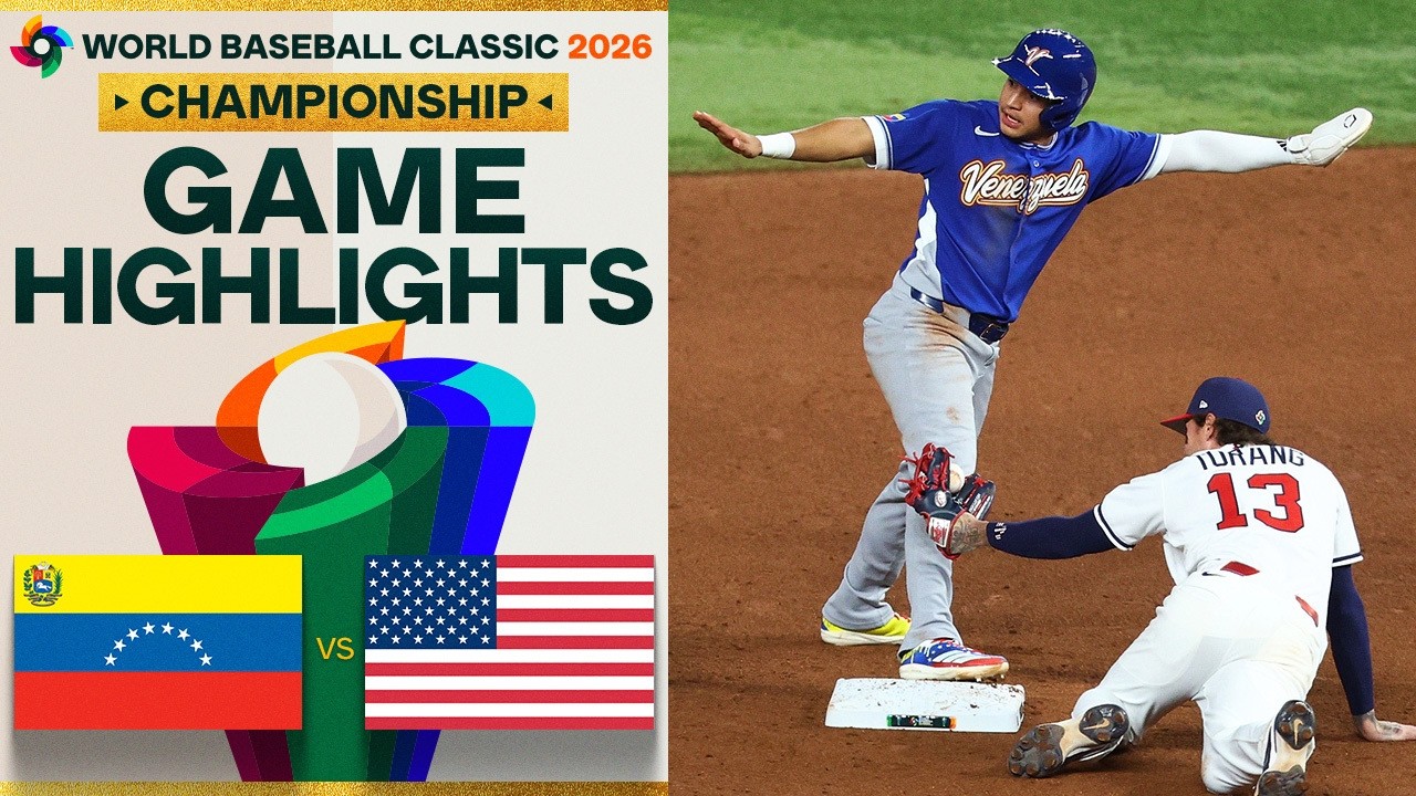 Venezuela vs. United States 2026 World Baseball Classic Final | Game Highlights