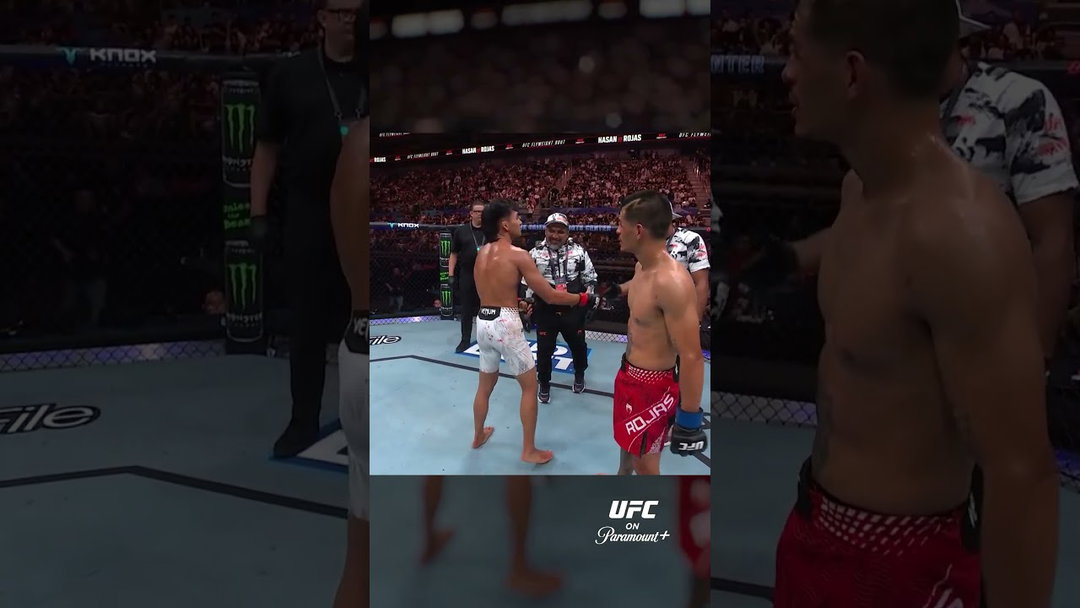Bilal Hasan showing amazing sportsmanship #ufcshanghai
