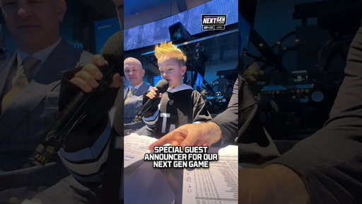We had the cutest PA announcer for today’s Next Gen game. 🥹 #utahmammoth #nhlhockeyislife #hockey